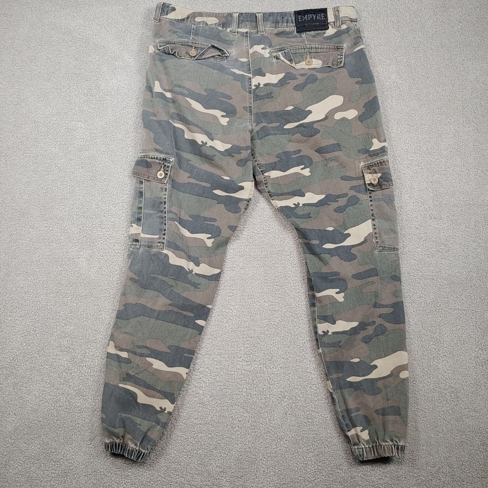 Empyre Camo Cargo Pants Joggers - Mens 35x27 - Streetwear Utility Tactical - Picture 3 of 16
